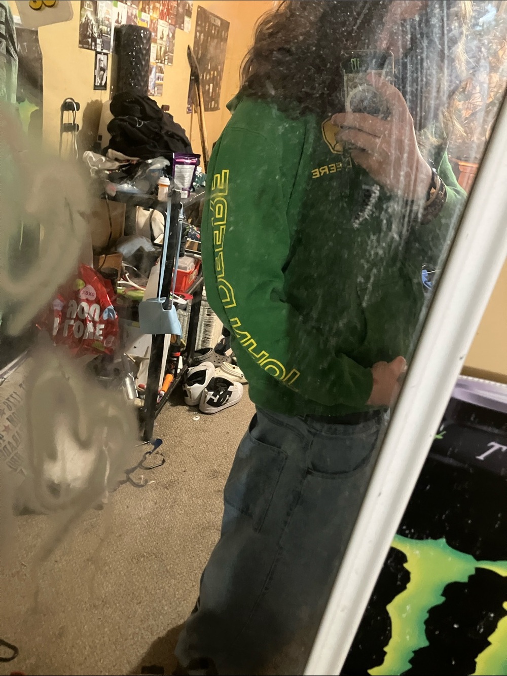 JOHN DEERE green zip up